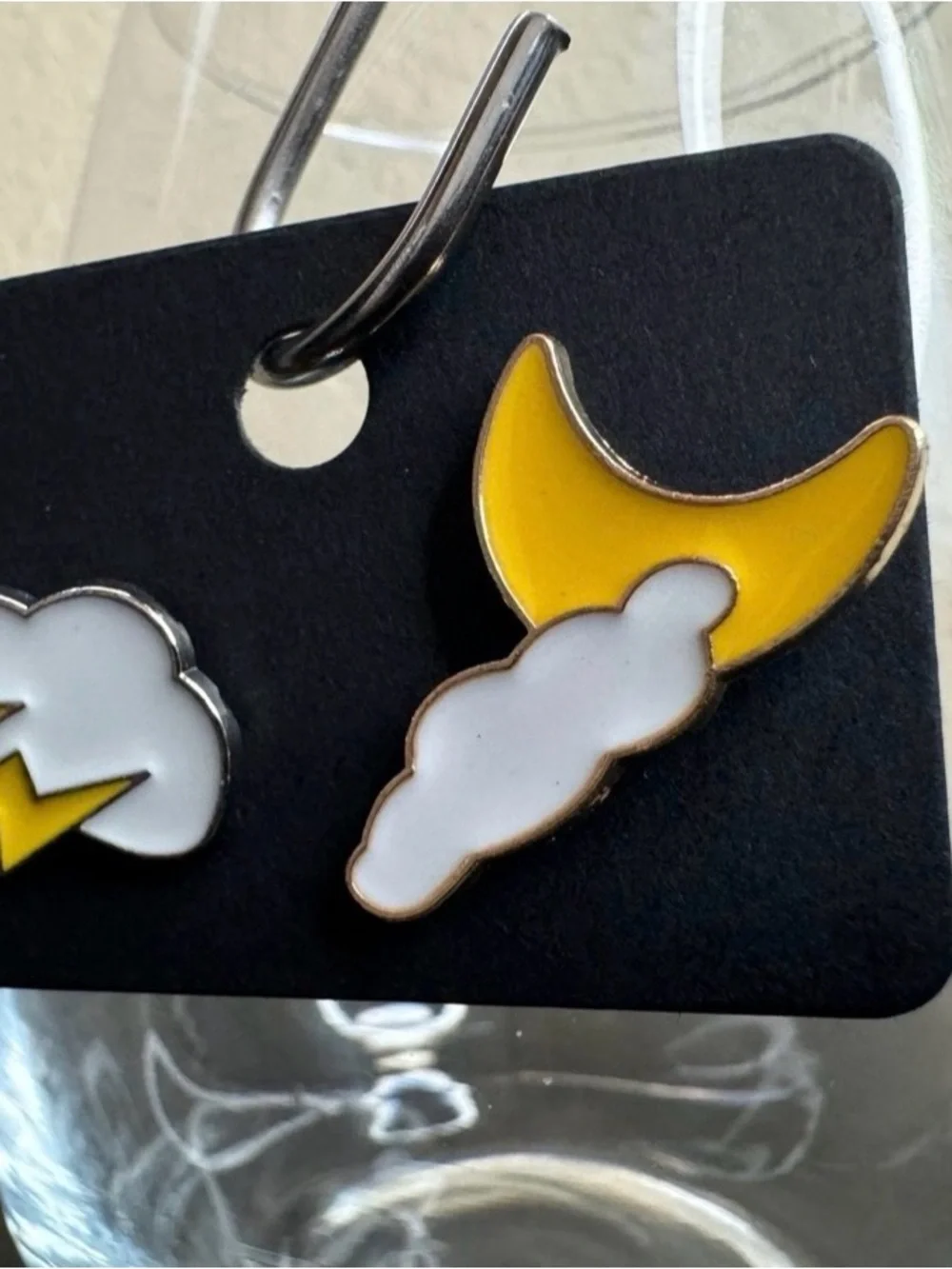 Enamel Pins Cloud Lightning Stormy Weather